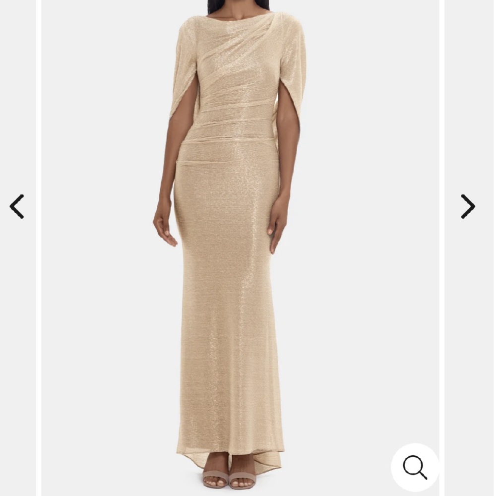Betsy & Adam beige dress